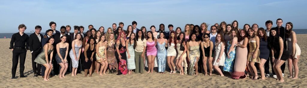 Alpha Eta Chapter posing together