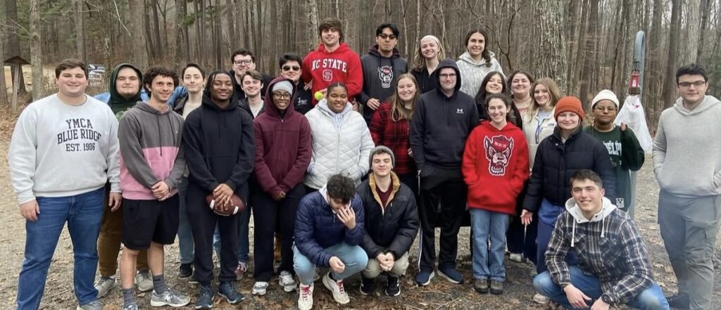 Beta Delta Chapter standing together