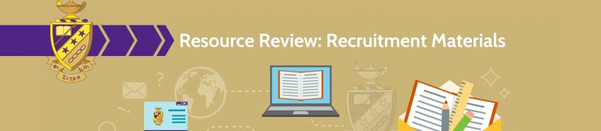 Resource Review: Recruitment Materials